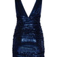 Sequinned V-neck Mini Dress Alexandre Vauthier