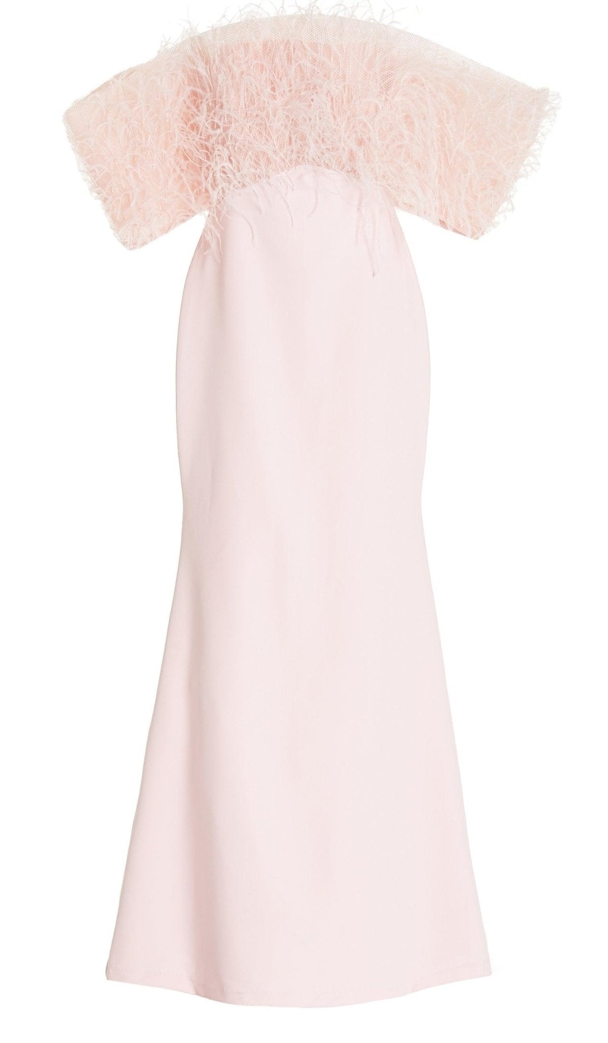Aliétte Feather Trim Off - The - Shoulder Gown - Runway Catalog