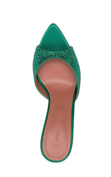 Amina Muaddi 95mm Carolin Crystal Embellished Sandals - Runway Catalog