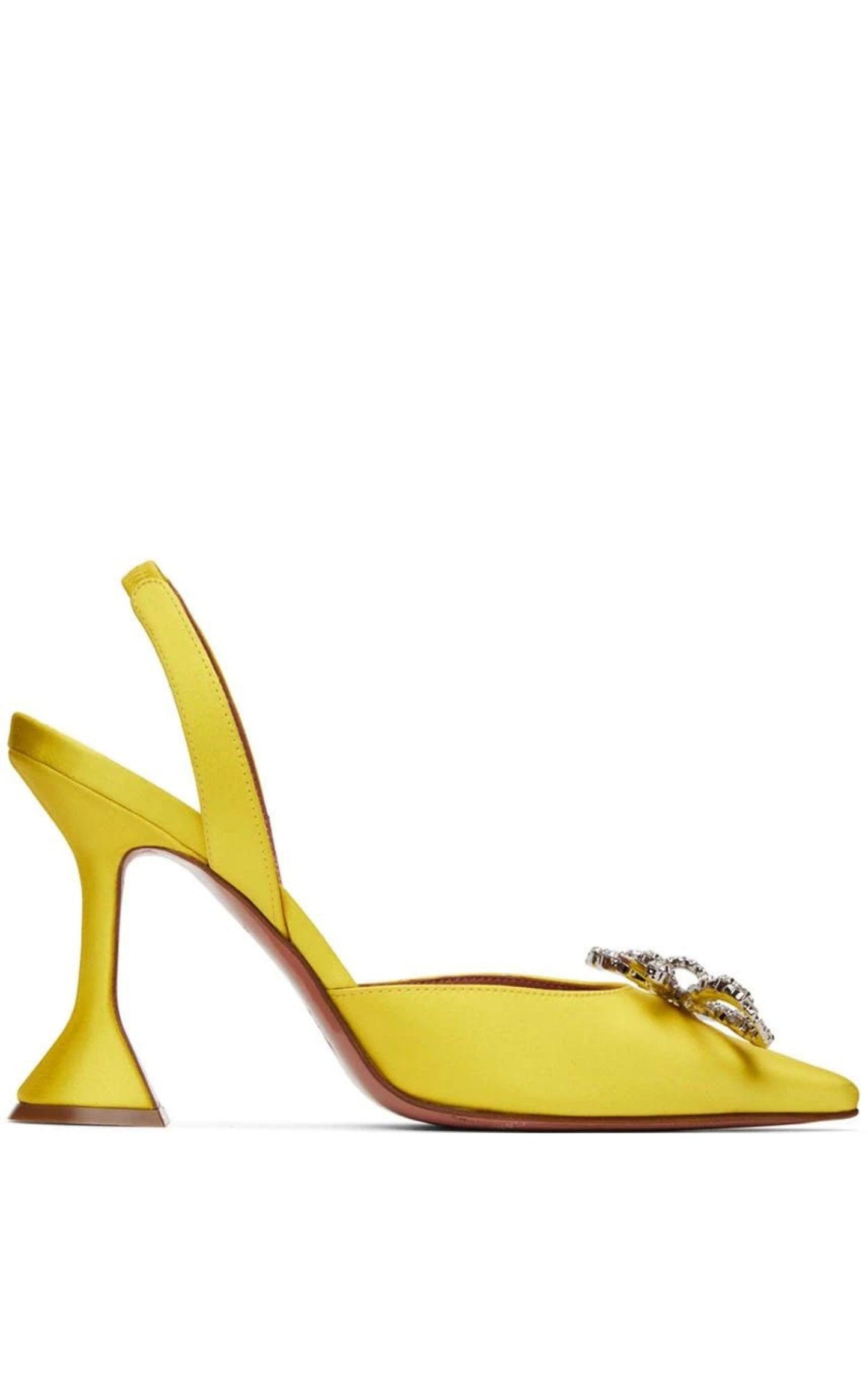 Yellow Rosie Sling Heels Amina Muaddi