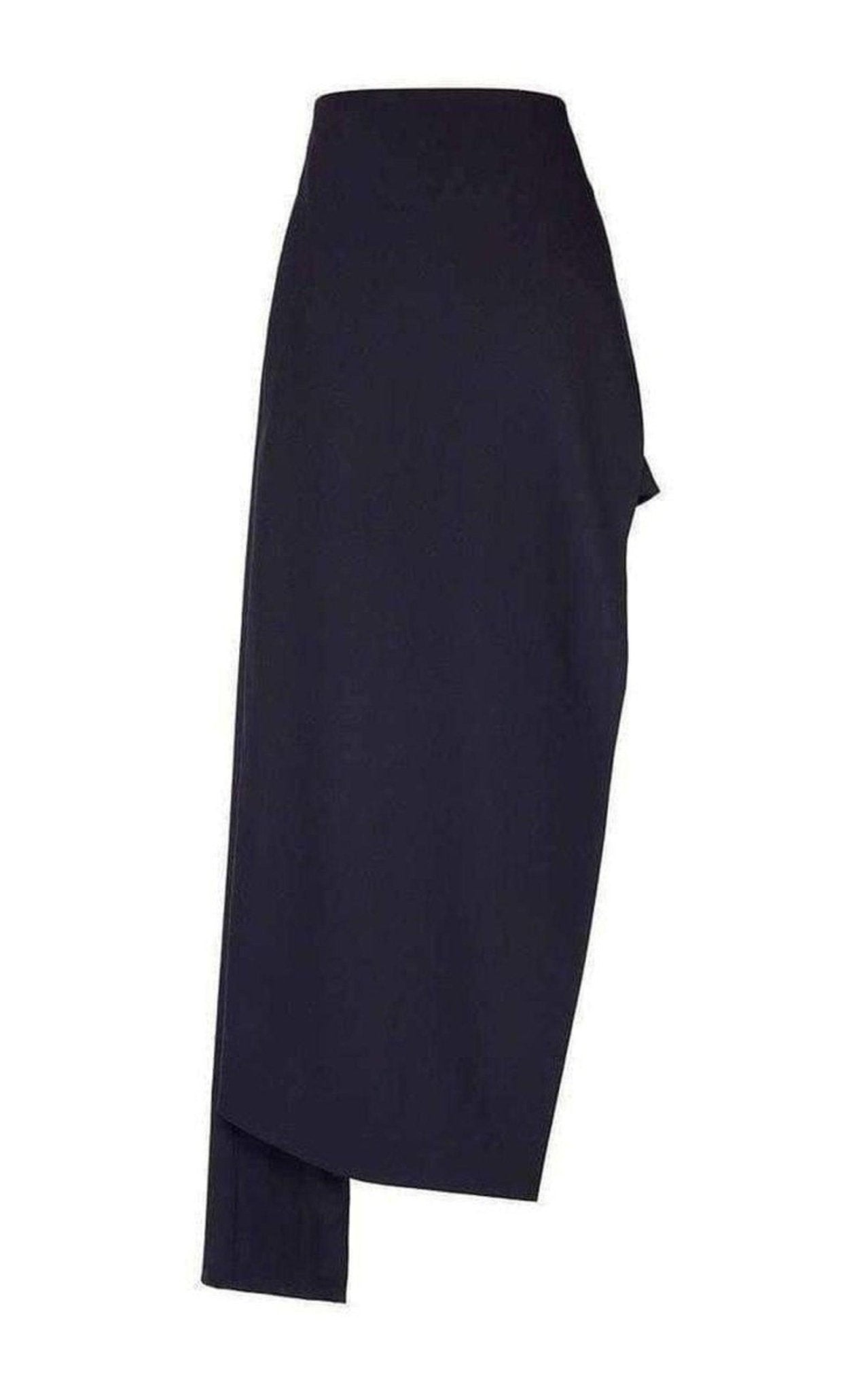 Anthony Vaccarello Asymmetric Black Pants - Shorts - Runway Catalog