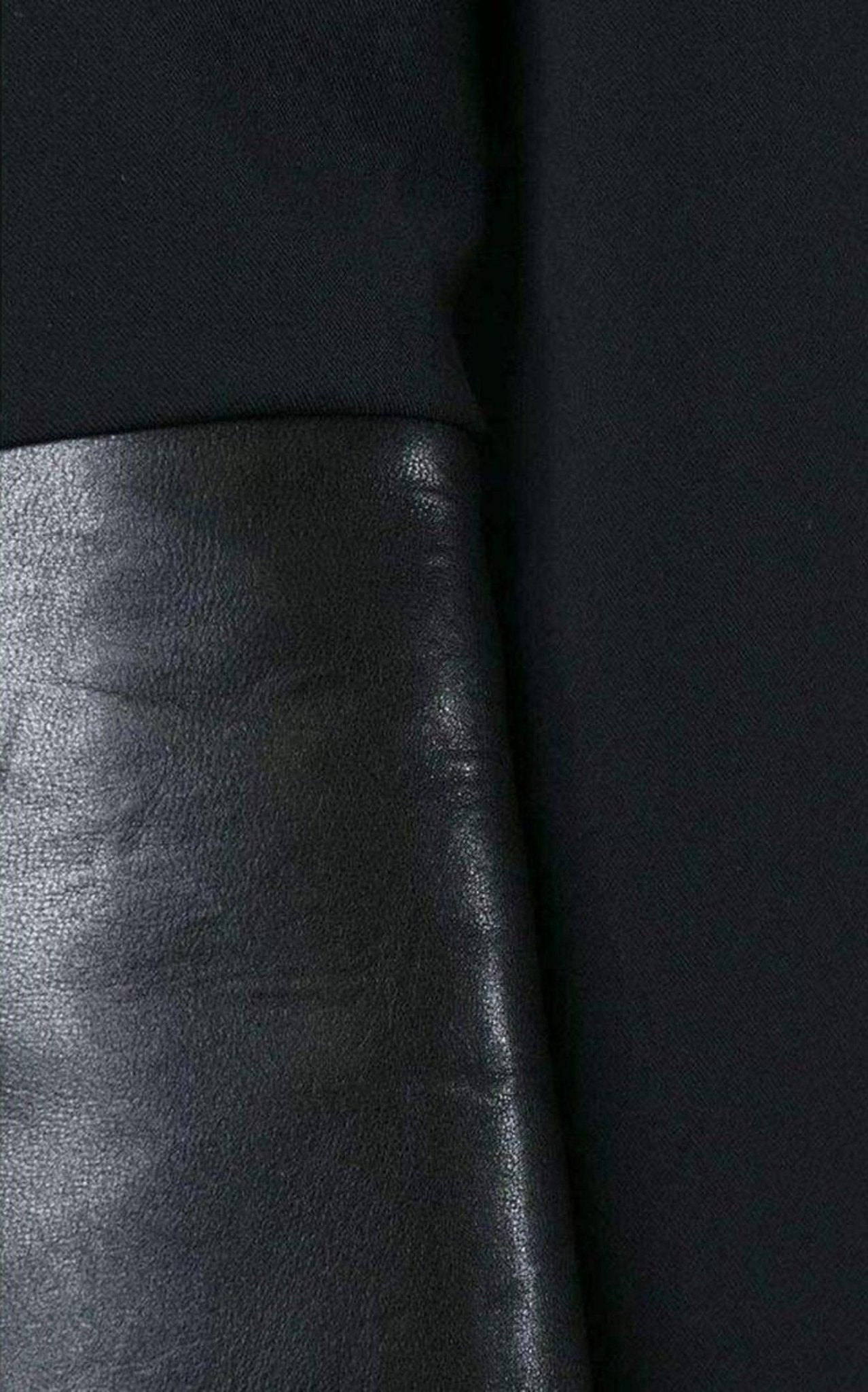 Anthony Vaccarello Black Pinned Contrast Sleeve Blazer - Runway Catalog