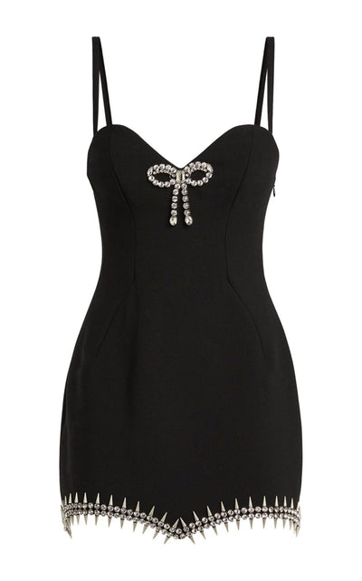 Area Crystal Spike Mini Dress - Runway Catalog