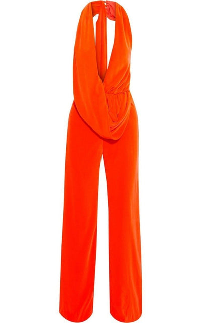 Draped Cowl Jumpsuit Area