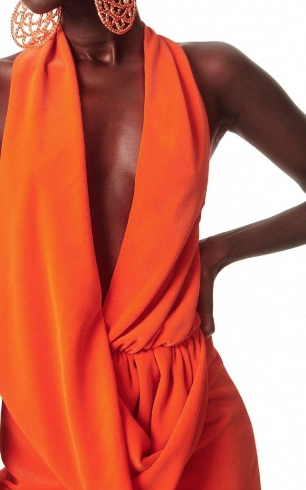 Area Draped Cowl Jumpsuit - Runway Catalog