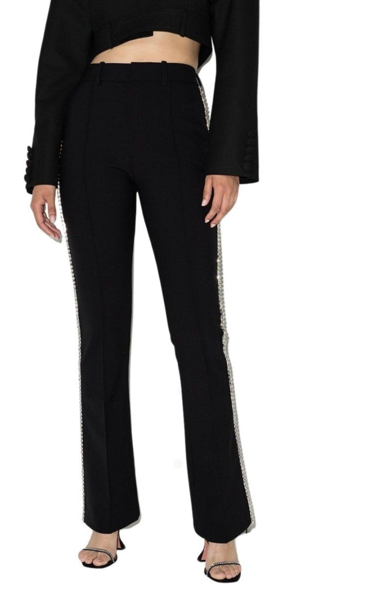 Area Fitted Jeweled Pants - Runway Catalog