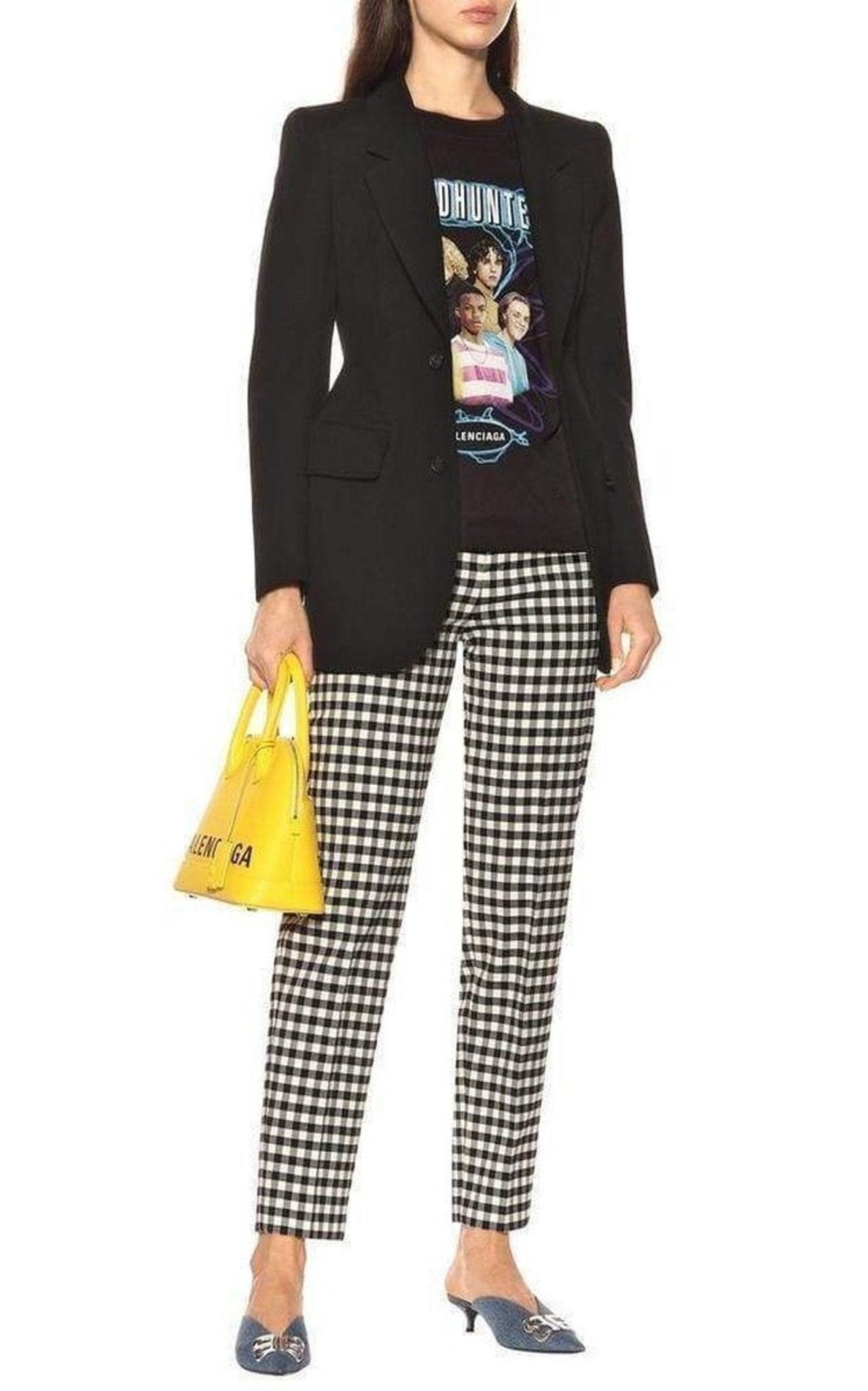 Balenciaga BB Denim Kitten - Heel Mules - Runway Catalog