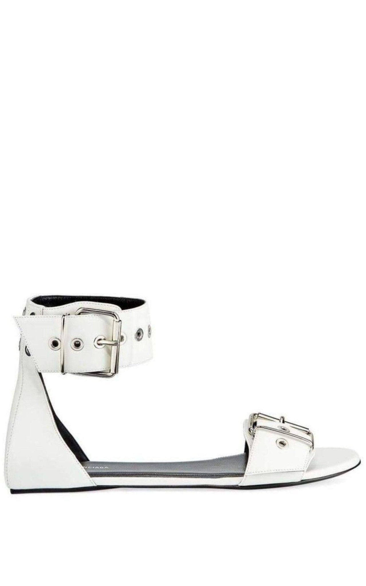 Balenciaga Belt Flat Ankle Strap Sandal - Runway Catalog