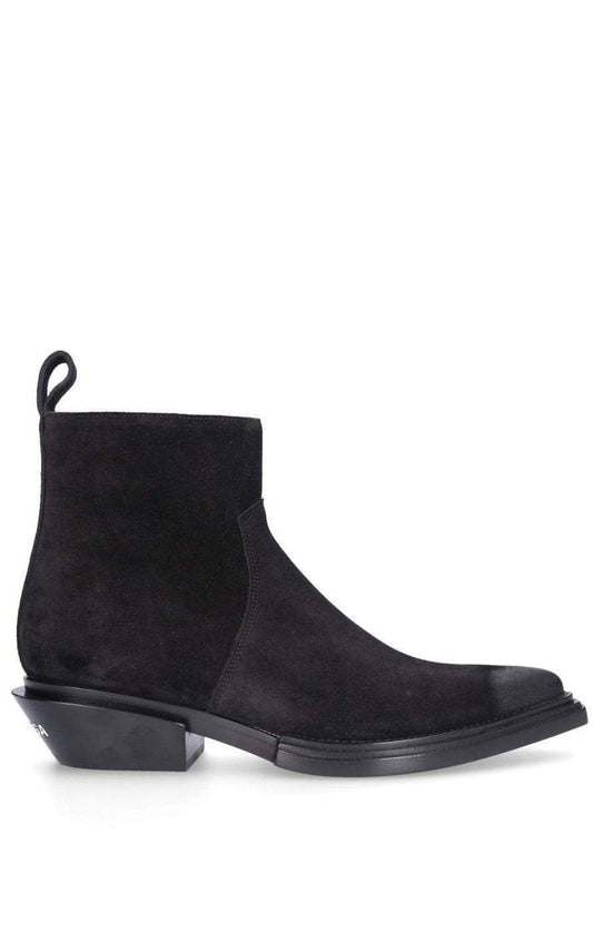 Black Suede Ankle Boots Balenciaga