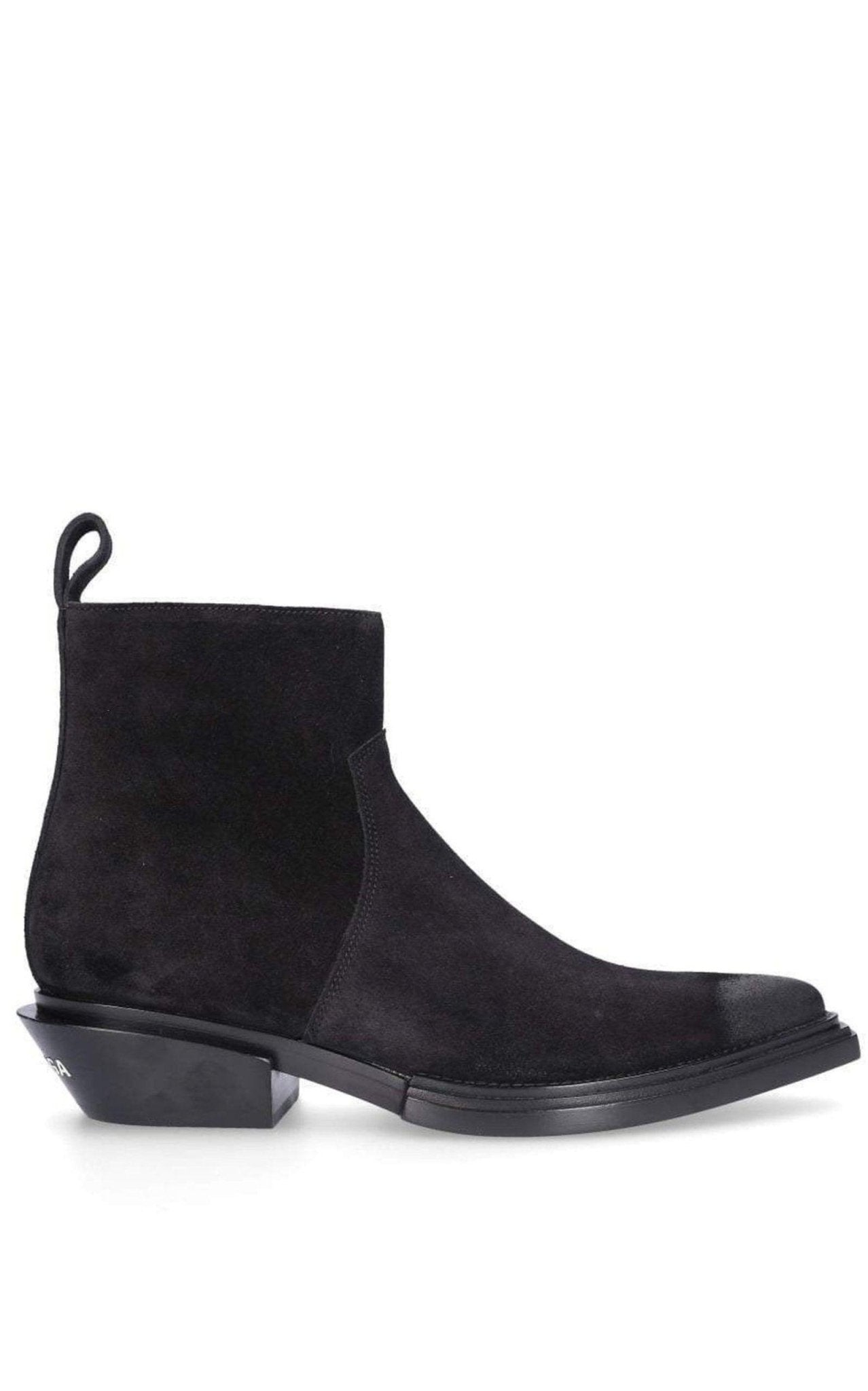 Balenciaga Black Suede Ankle Boots - Runway Catalog