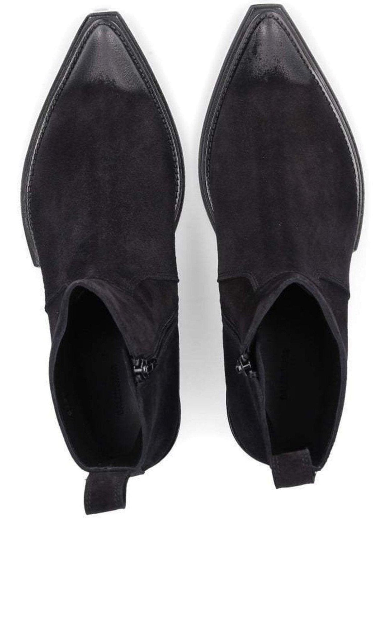 Balenciaga Black Suede Ankle Boots - Runway Catalog