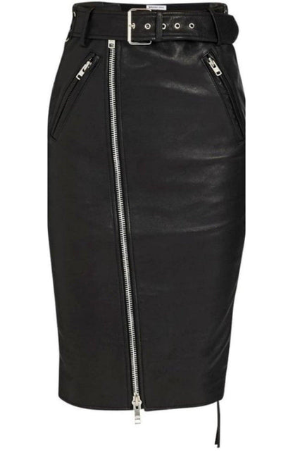 Leather Pencil Skirt Balenciaga