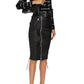 Leather Pencil Skirt Balenciaga