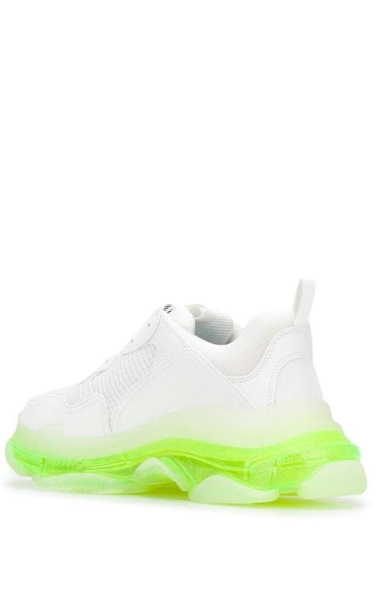 Balenciaga White Triple S Leather and Mesh Sneakers - Runway Catalog