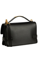 B-Buzz 24 Leather Shoulder Bag Balmain