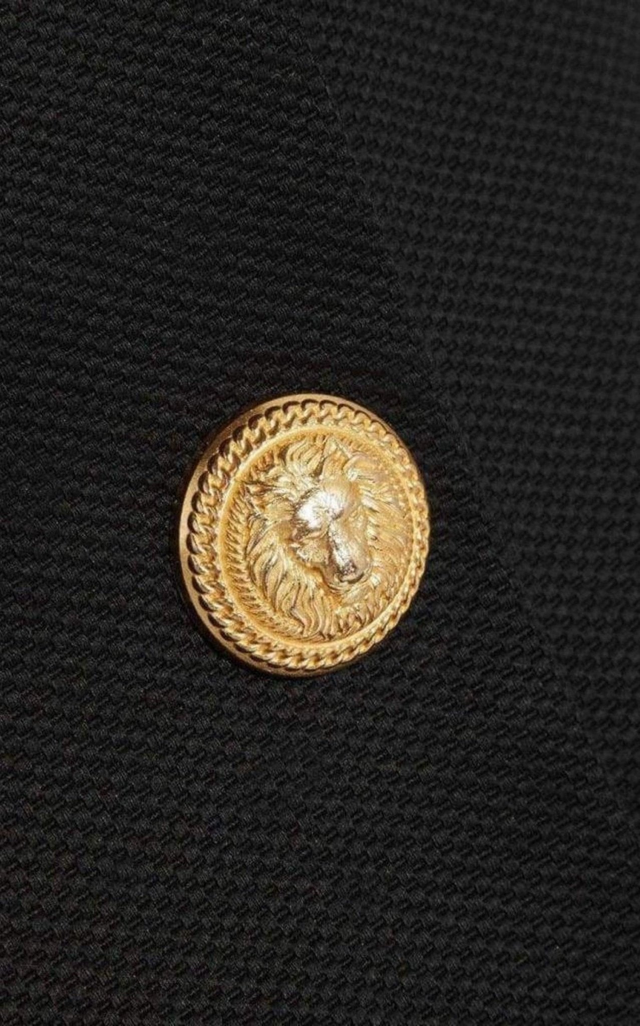 Balmain Black Buttoned Mini Skirt - Runway Catalog