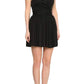 Black Fitted Wrap Metal Chain Straps Dress Balmain