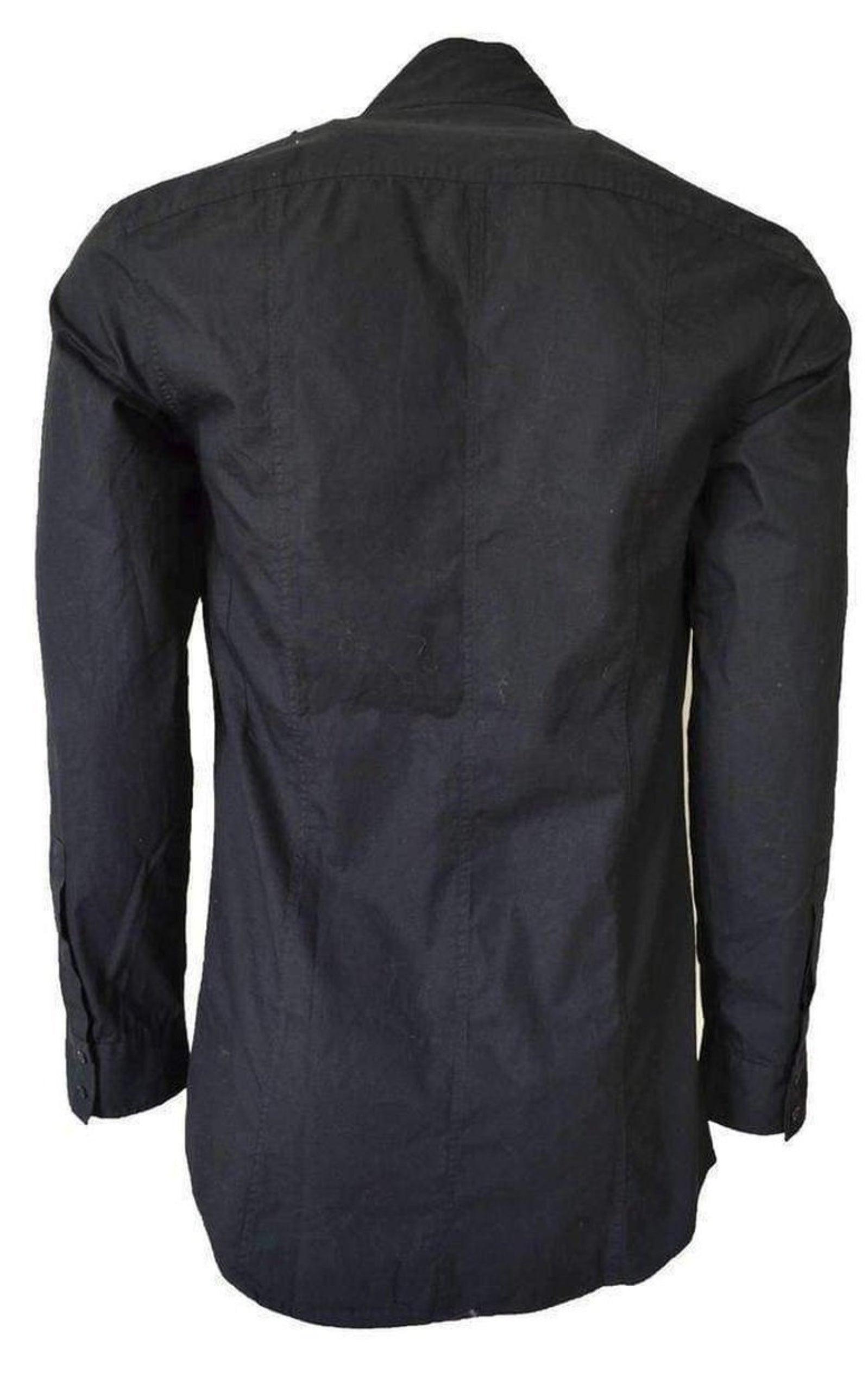 Black Shirt Double-breasted Jacket Balmain