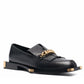 Balmain Black Tomi Leather Loafers