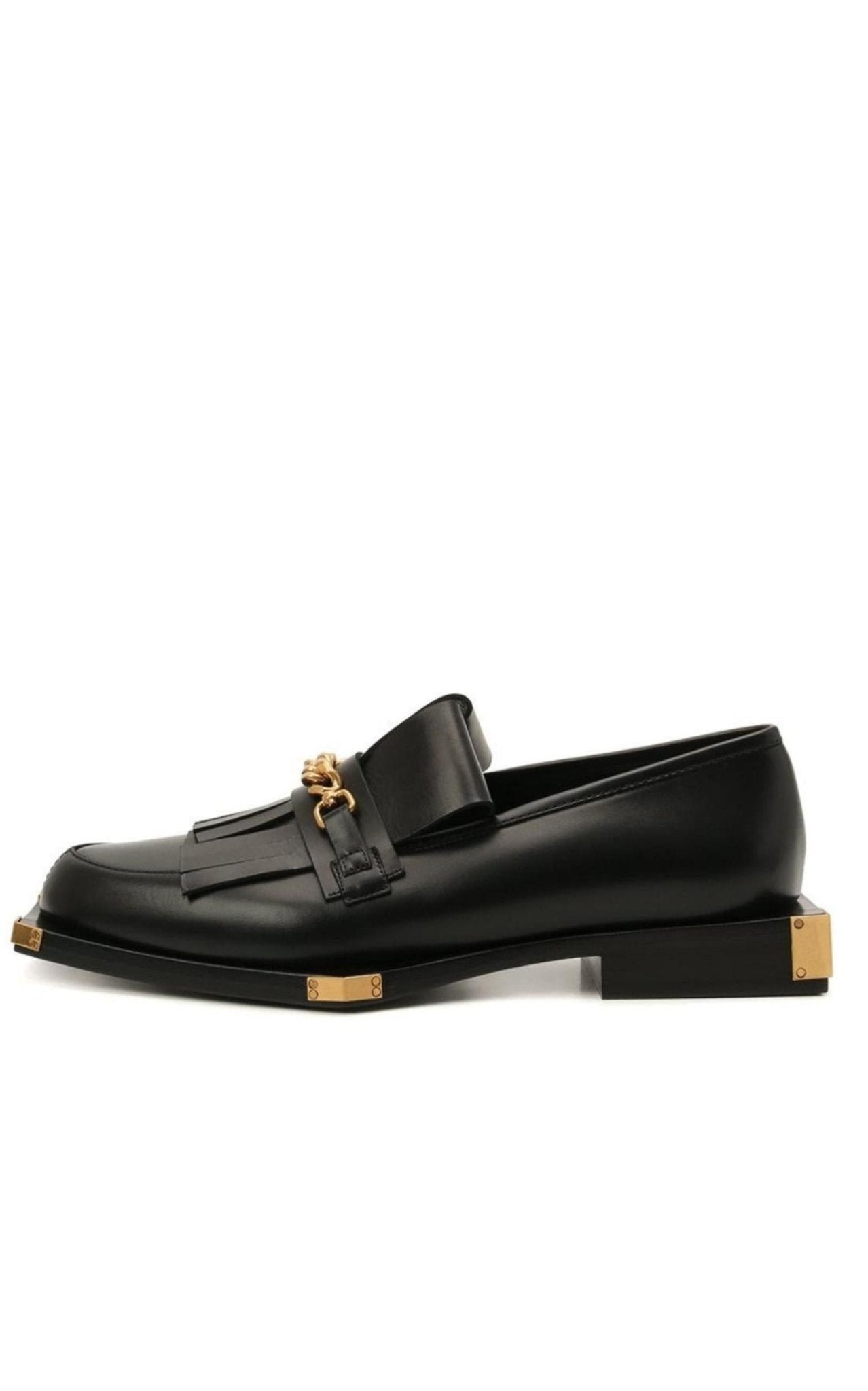 Balmain Black Tomi Leather Loafers - Runway Catalog