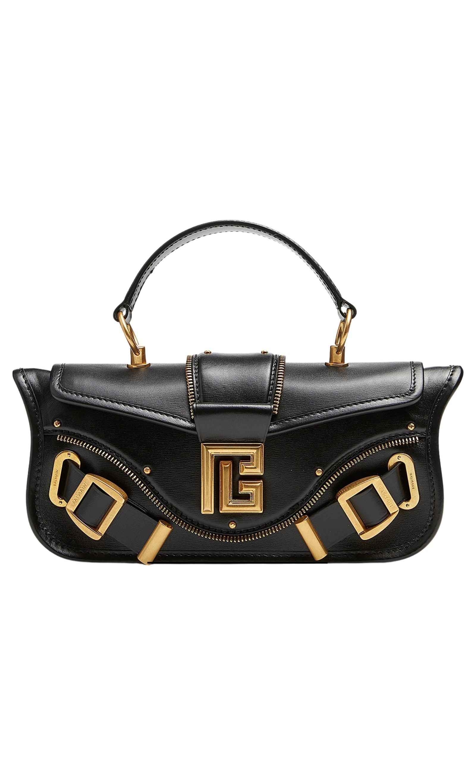 Blaze Small Leather Shoulder Bag Balmain