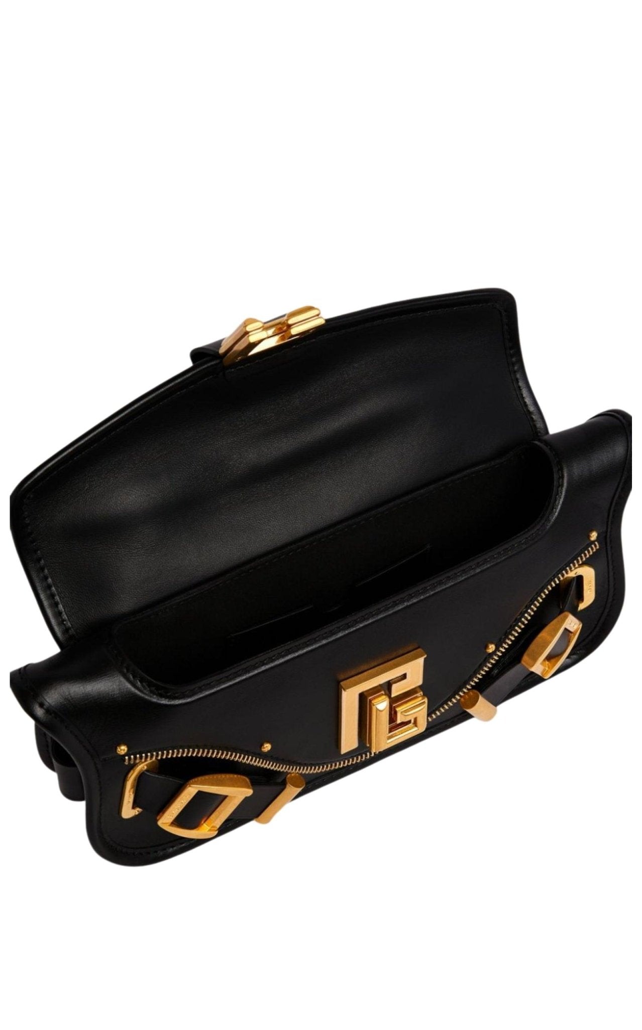 Balmain Blaze Small Leather Shoulder Bag - Runway Catalog