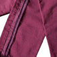 Burgundy Embroidered Trimming Slim Stretch Jeans Balmain