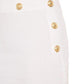 Button-Embellished Ribbed Stretch-knit Mini Skirt Balmain