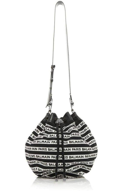 Balmain Canvas Bucket Large Bag - Runway Catalog