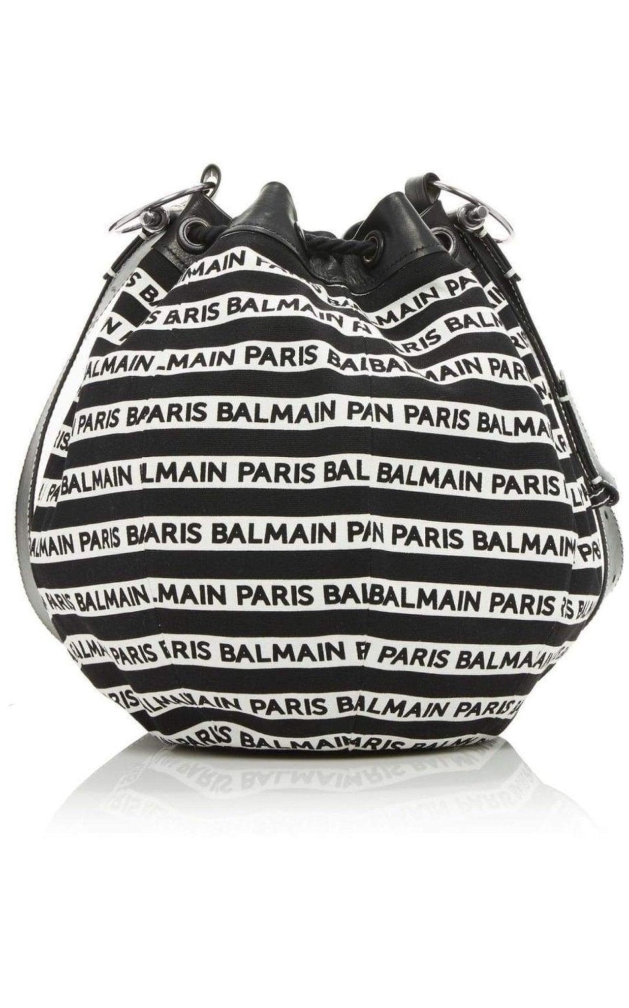 Balmain Canvas Bucket Large Bag - Runway Catalog