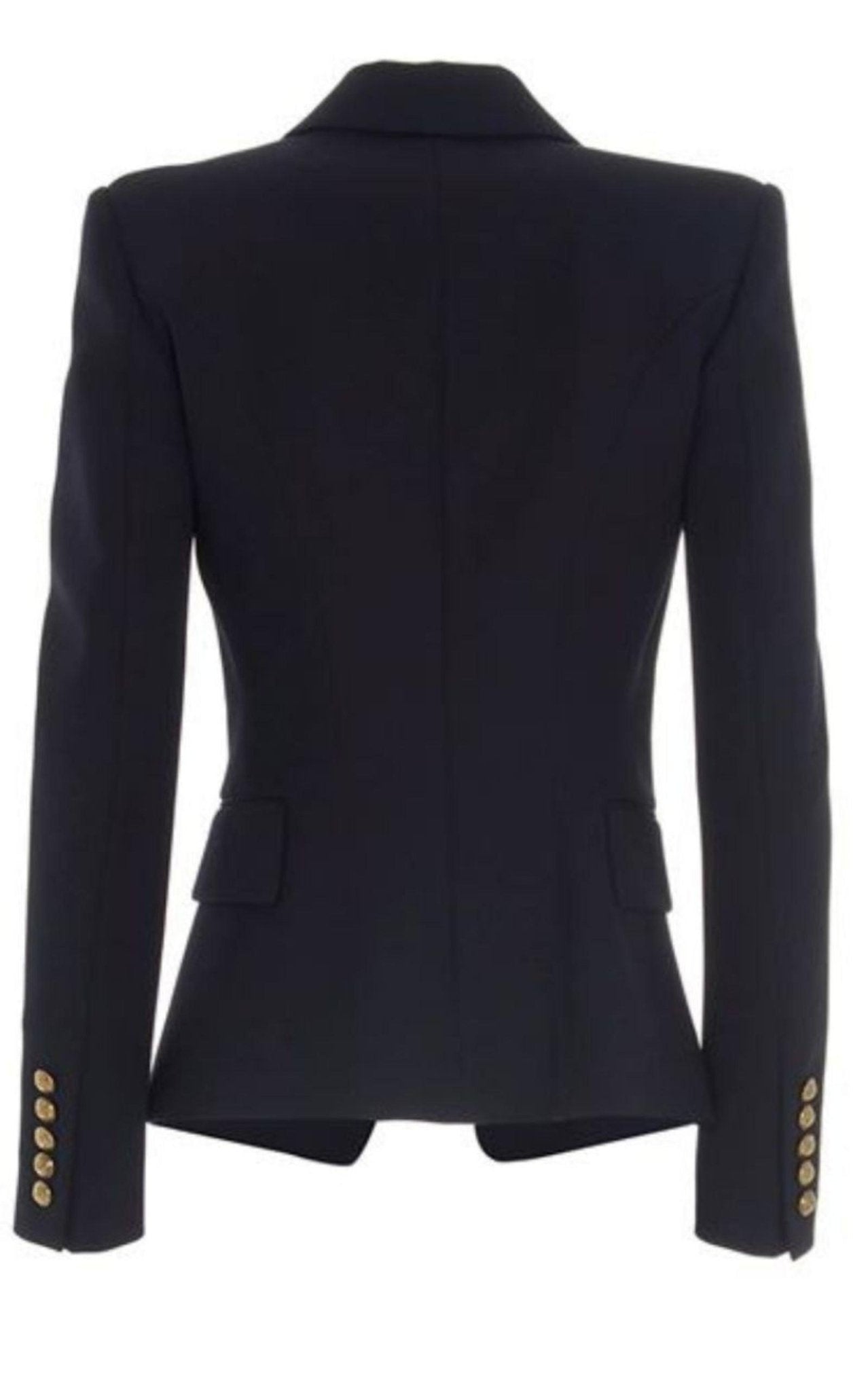 Balmain Double Breasted Black Blazer Jacket - Runway Catalog