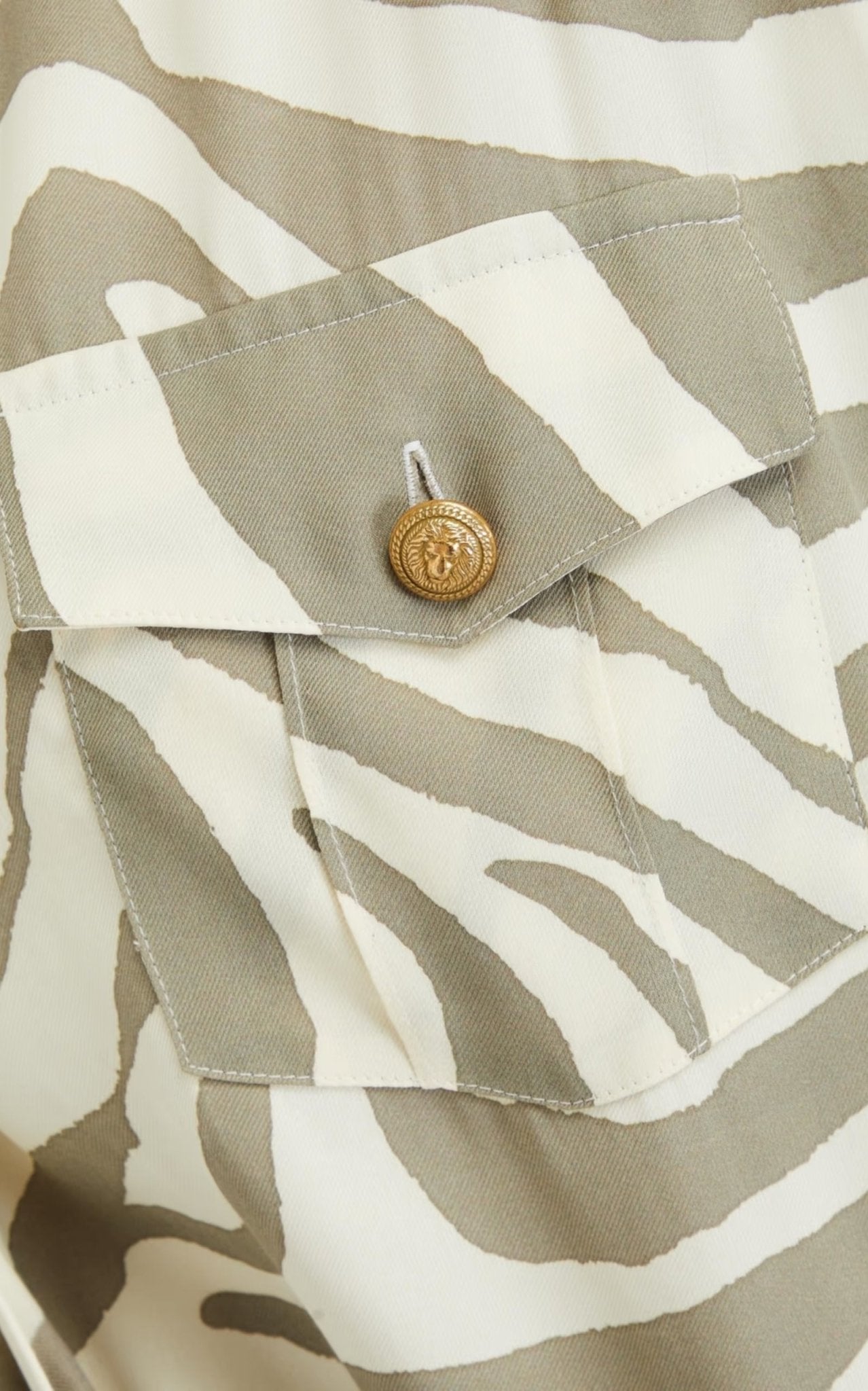 Balmain Draped Zebra Print Wrap Dress - Runway Catalog