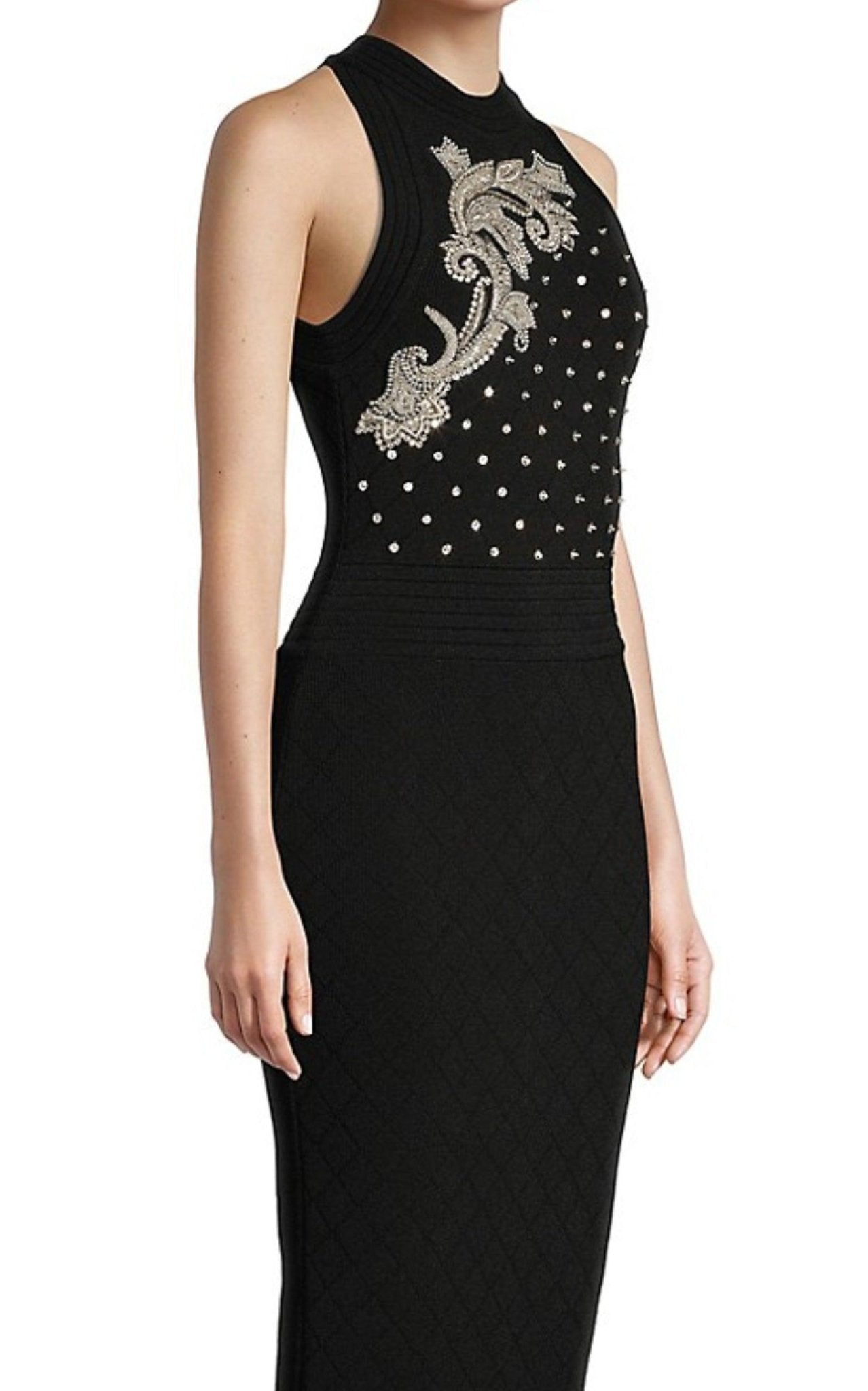 Balmain Embroidered Knit Midi Dress - Runway Catalog