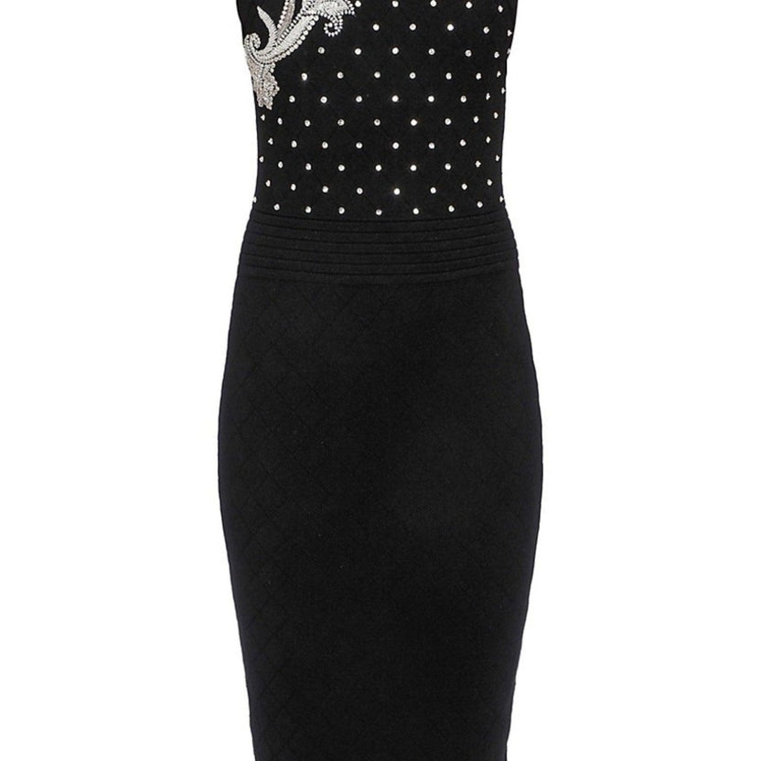 Balmain Embroidered Knit Midi Dress - Runway Catalog