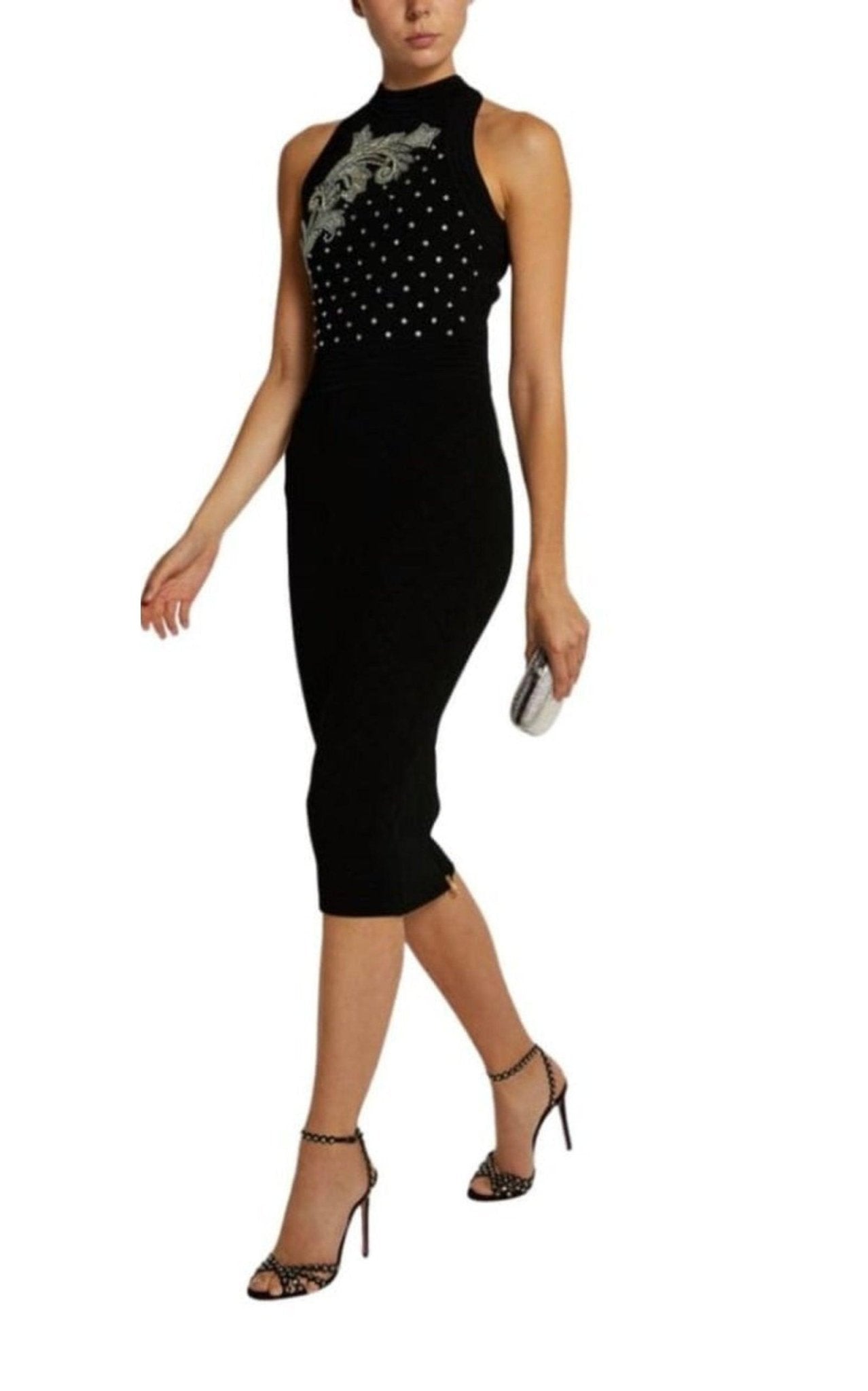 Balmain Embroidered Knit Midi Dress - Runway Catalog