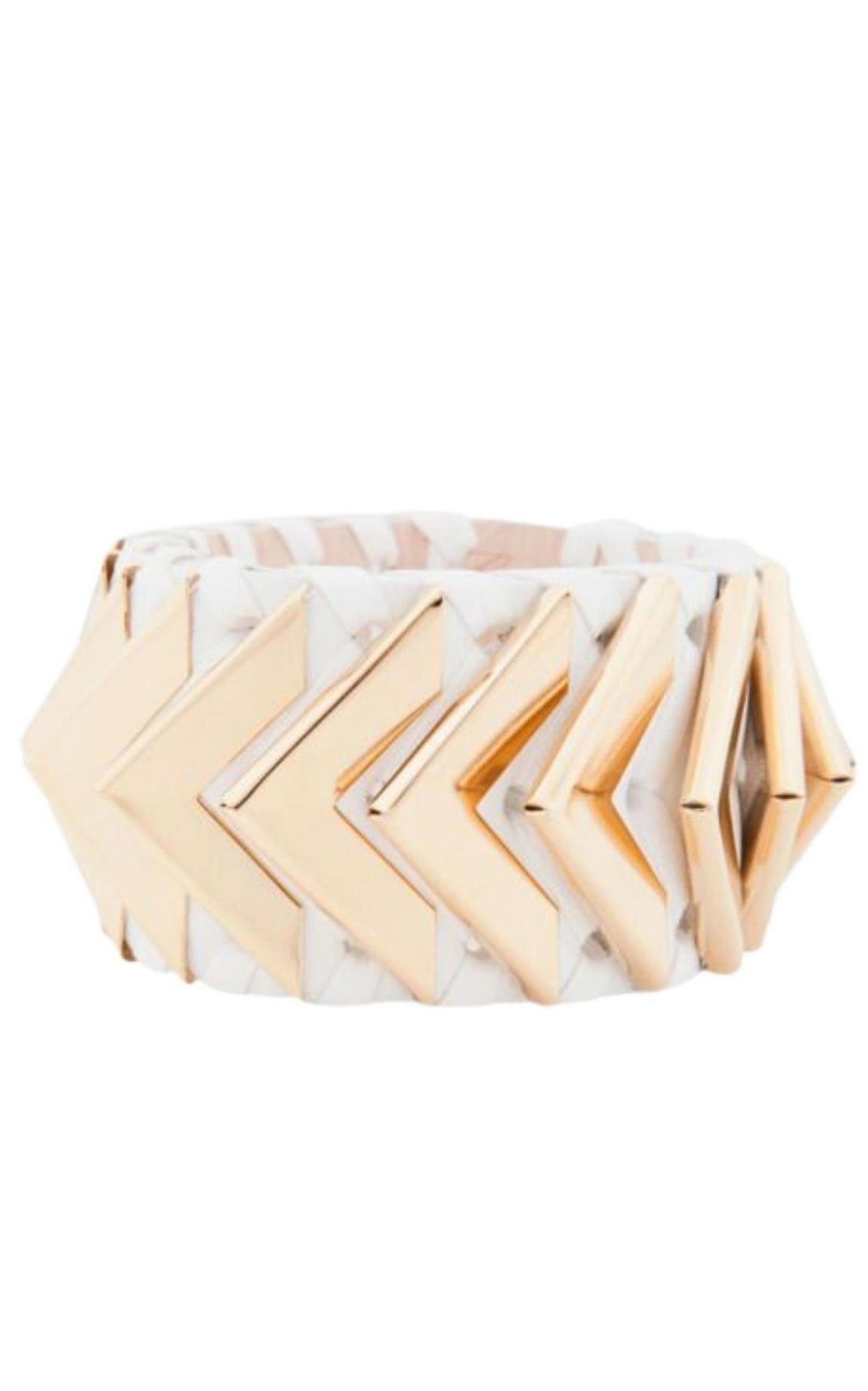 Greta White Napa Leather Bracelet Balmain