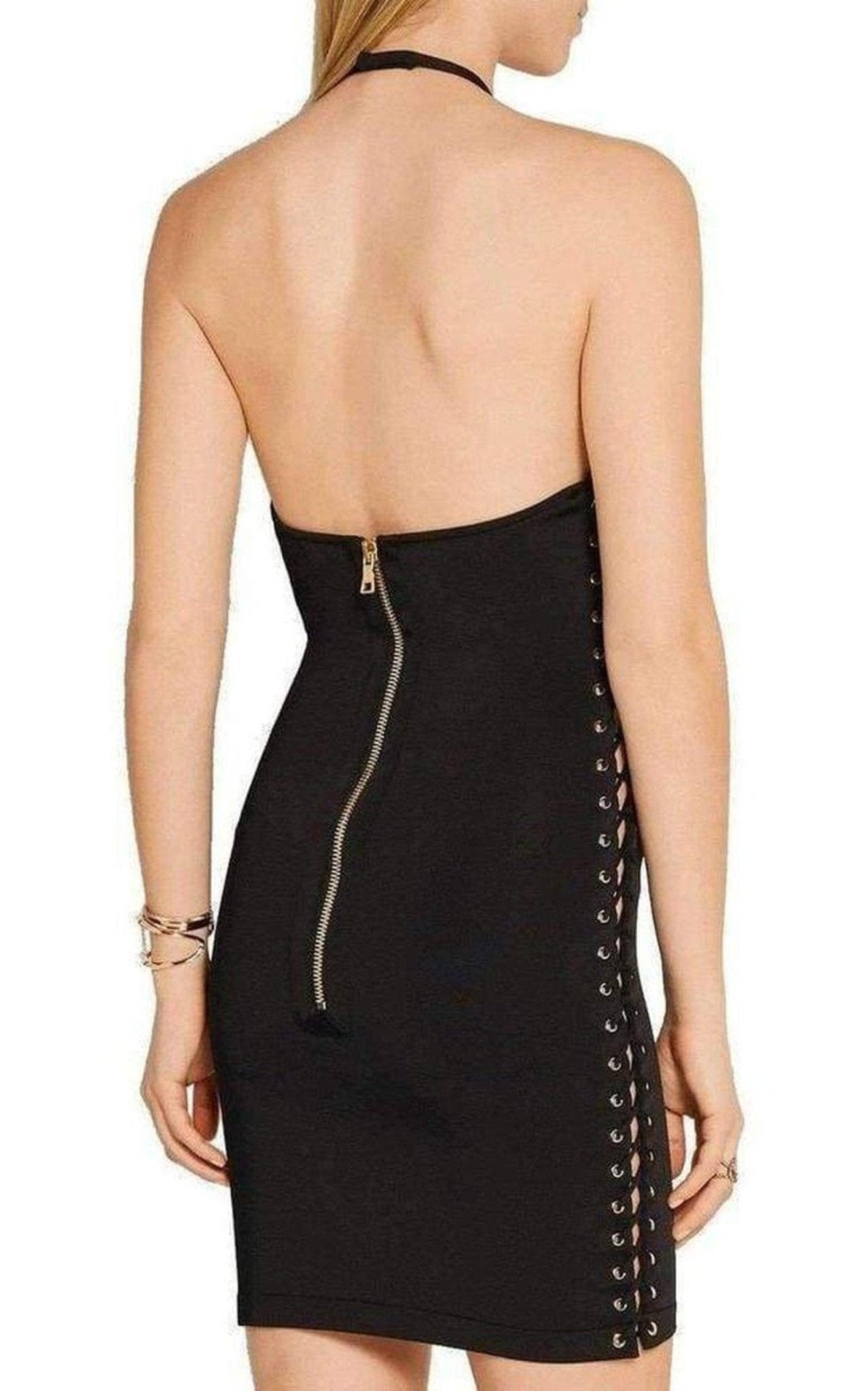 Balmain Halter Neck Mini Dress - Runway Catalog