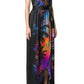 Halter Neck Printed Silk Dress Balmain