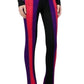 High Waist Ribbed Striped Pants Balmain