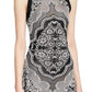 Jacquard Lace Print Mini Dress Balmain