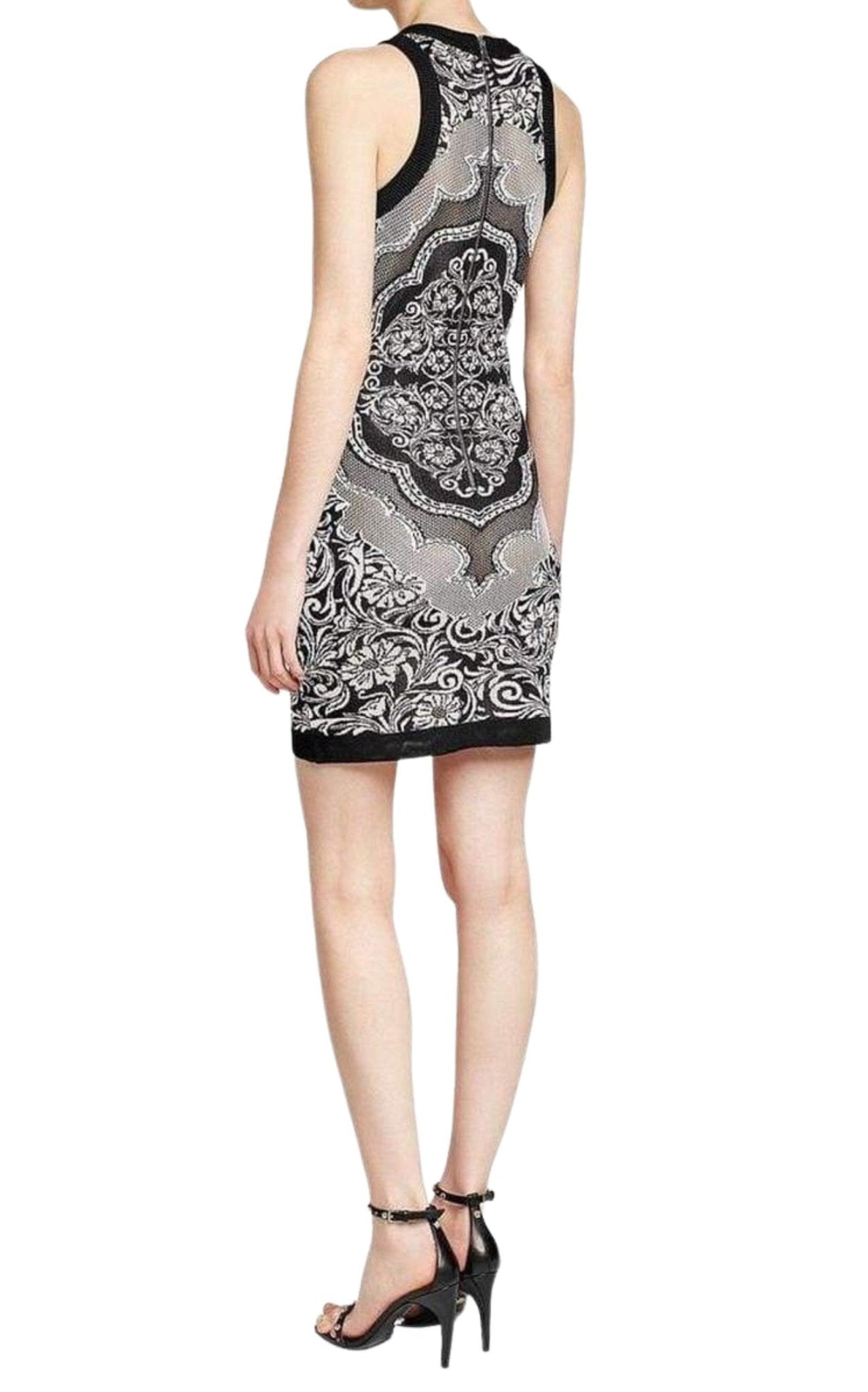 Balmain Jacquard Lace Print Mini Dress - Runway Catalog