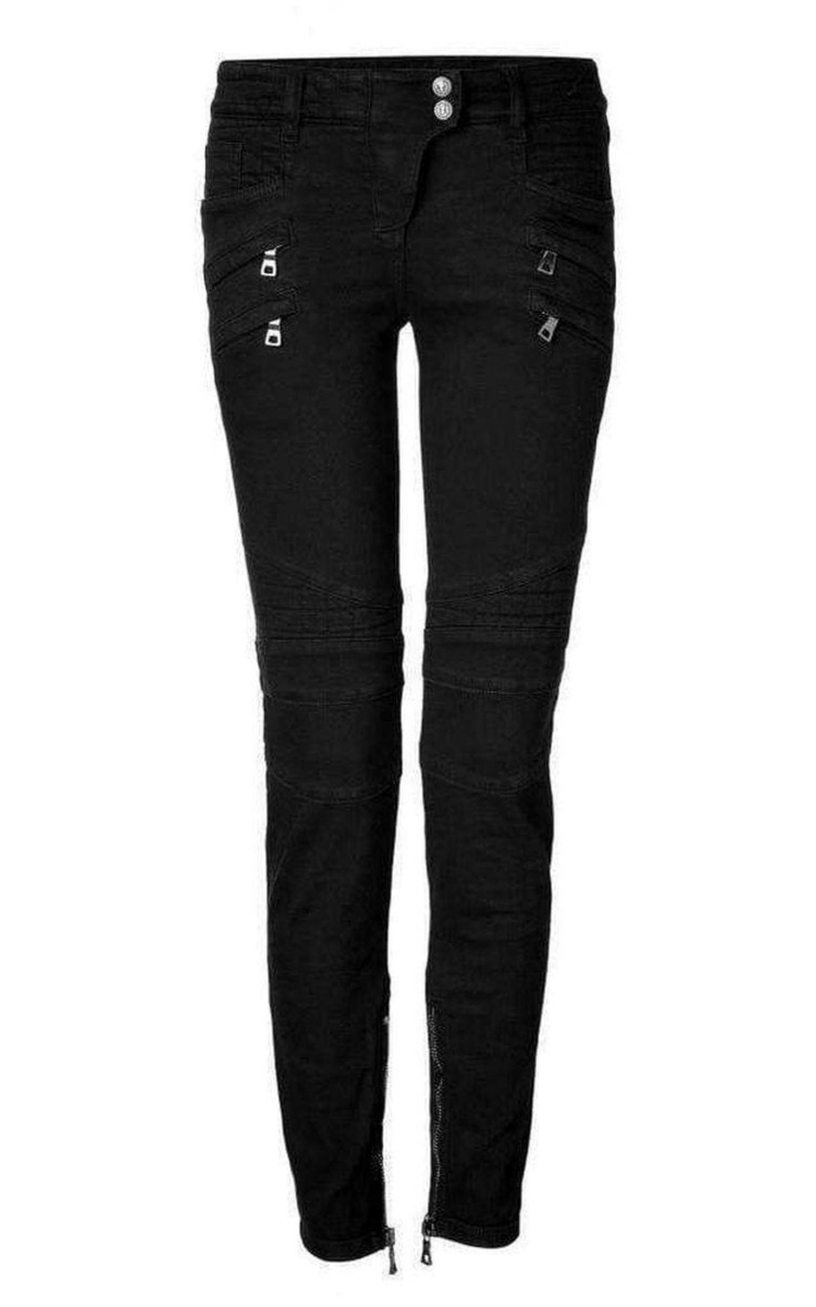 Ladies fashion biker jeans