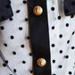 Long Sleeve Black Polka Dot Silk Shirt Balmain