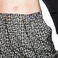 Balmain Monogram Print Cropped Track Pants