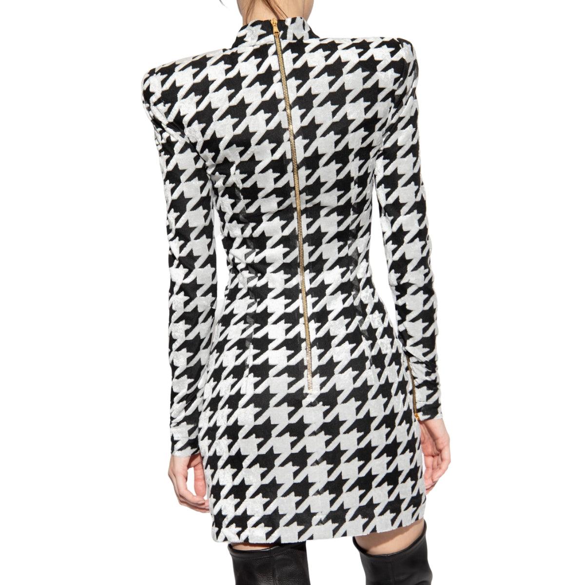 Balmain Patterned Mini Dress - Runway Catalog