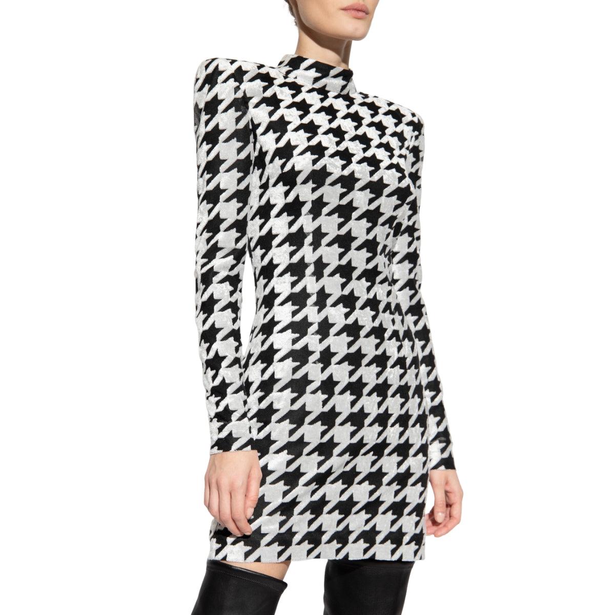 Balmain Patterned Mini Dress - Runway Catalog