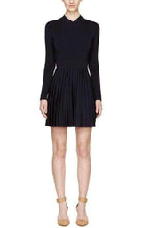 Ribbed Stretch Knit Mini Dress Balmain