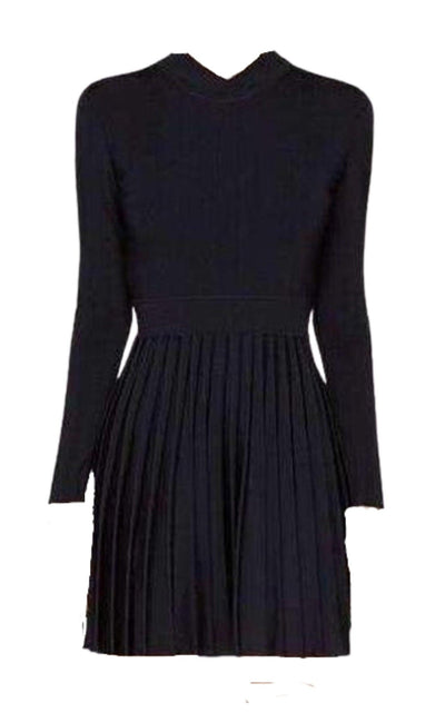 Balmain Ribbed Stretch Knit Mini Dress - Runway Catalog