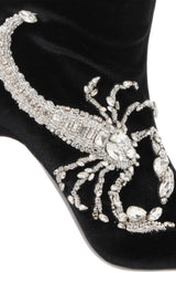 Scorpion Embellished Sock Boots Balmain