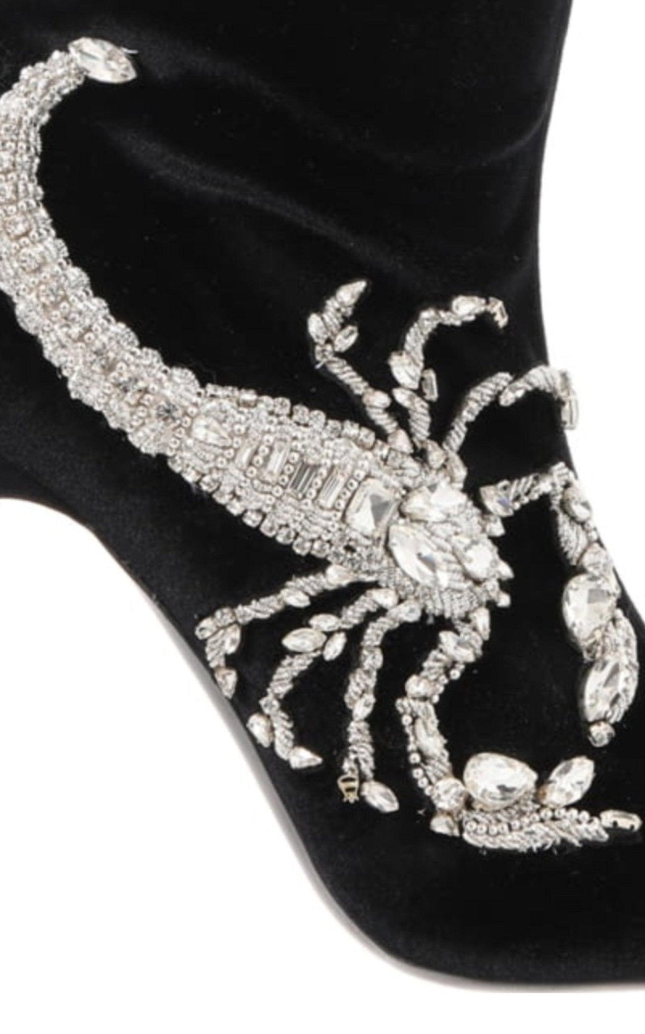 Balmain Scorpion Embellished Sock Boots - Runway Catalog